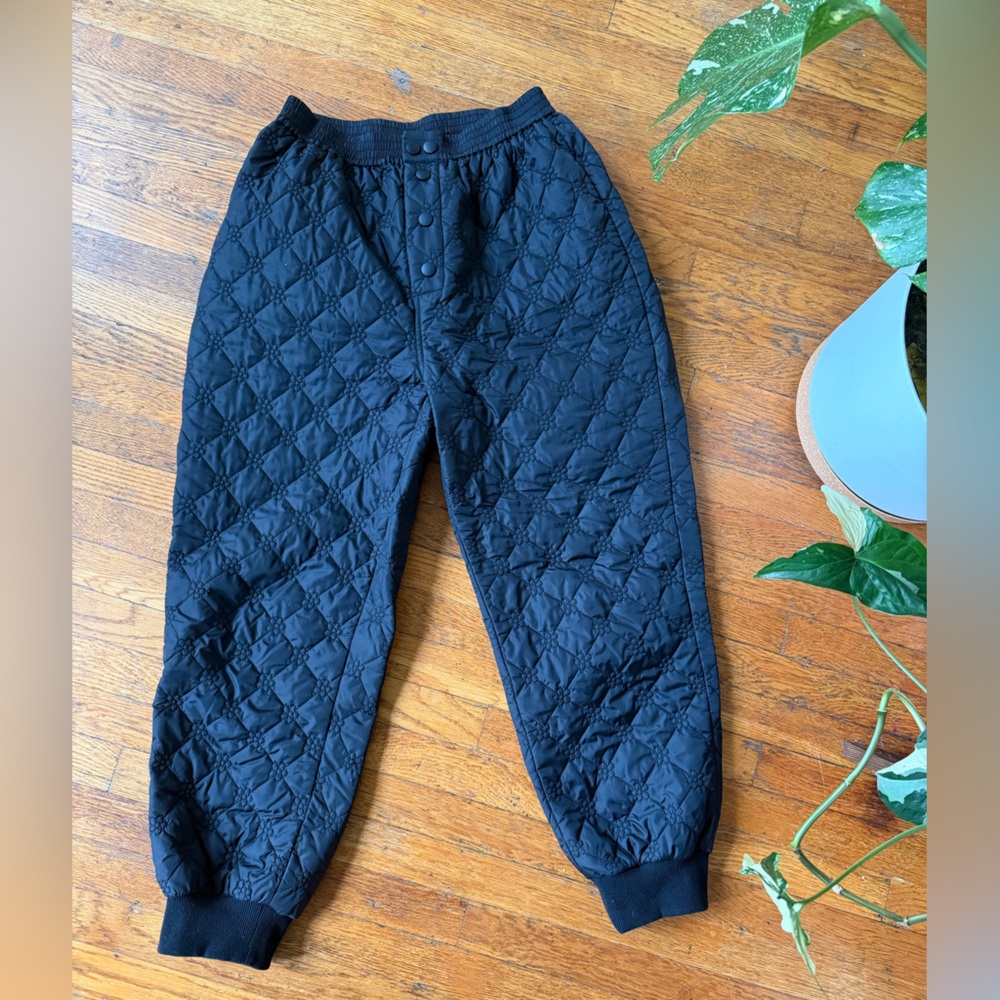 Lisa Says Gah ✨🖤🌸 Franny Pant in Black Floral Quilt M/L